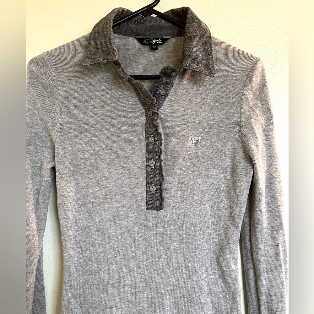 Goode Rider Polo Sweater Med